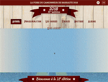 Tablet Screenshot of lafoireducamionneur.com